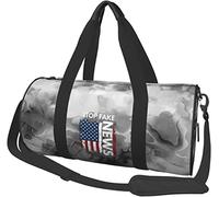 Defund The Media Fake News Travel Luggage Duffel Bag Sports Rolling Foldable Duffel Bag, Marbling