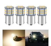 Defvnsy 1156 BA15S P21W LED Bulbs, 3500K Warm White - Pack of 4