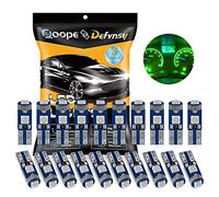Defvnsy - 20X Green T5 W3W 73 74 286 17 18 27 37 70 79 85 86 2721 Super bright 3030 LED Bulb for Car Auto Side Wedge Gauge Dashboard Instrument Panel Lights Lamp Ash Tray Light Bulb 12V