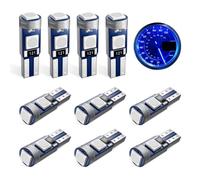 Defvnsy 286 LED Bulb T5 W3W-3030 3-SMD 12V Car Dashboard Light Bulbs - Blue | W1.2W LED Lights Bulb for Instrument Panel Gauge Light Switch Illumination Door Courtesy Lamp Interior Light, 10-Pack
