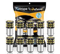 Defvnsy - Pack of 10 - BA15D LED Bulb 1142 SBC 12V for Classic Car Lighting | 3000K Warm White, 209 Interior Light Replacement for Motorhome/Caravan Light, Marine Light, Parking/Position/Auxiliary Light
