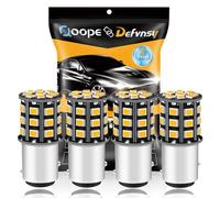 Defvnsy - Pack of 4-1157 BAY15D LED Light Bulb, 2057 2357 7528 Super Bright Amber/Yellow 12-24V DC 2835 33SMD Replacement Bulbs for Car turn signal lights Tail Light Motorcycle turn signal light