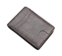 defway Slim Card Wallet for Men - Slim PU Wallet for Men with RFID Blocking, Holds 11 Cards & Cash, Tear- Gift for Birthday Father's Day Christmas, Grey, Casual