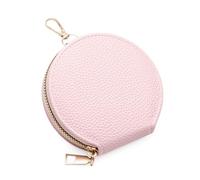 defway Small Card Wallet for Women - Slim Women's Wallet, Small Card Holder with Coin Pocket, Soft PU Lychee Texture, Compact & Lightweight, Gift for Her, Pink, Cute