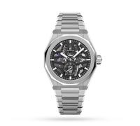 Defy Skyline Skeleton Steel 41mm Black