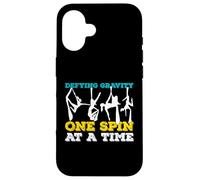 Defying Gravity One Spin At A Time Funny Aerial Yoga Case for iPhone 16