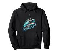 Defying The Deep Watercolor Ocean Liner Vintage Ship 1912 Pullover Hoodie