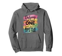 Defying The Odds One Lynch Syndrome, Lynch Syndrome Fighter Pullover Hoodie