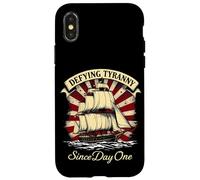 DEFYING TYRANNY Since Day One Vintage Nautical Ship Case for iPhone X/XS
