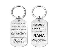 DEGASKEN Nana Birthday Gifts Nana Keyring - Remember I Love You Nana Gifts from Grandchildren, Christmas Gifts