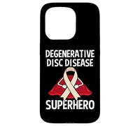 Degenerative Disc Disease DDD Superhero Support Ribbon Case for iPhone 15 Pro