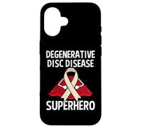 Degenerative Disc Disease DDD Superhero Support Ribbon Case for iPhone 16