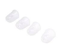 Deger 4pcs New Soft Silicone Guitar Thumb Finger Picks Protector Fingertips (Transparent L)