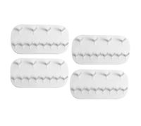 Deger 4PCS Self-Adhesive Wall Hanging Storage Jewelry Hooks Necklace Holder Necklace Stands White