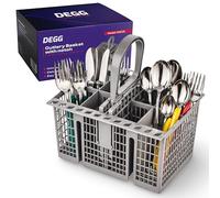 DEGG Dishwasher Cutlery Basket with Handle and Compartments