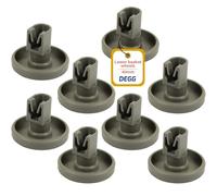DEGG Dishwasher Wheels - Basket Wheels Dishwasher 40 mm - Compatible with IKEA AEG Electrolux Zanussi Etna - Dishwasher Basket - Replacement Parts Universal Lower Basket - Pack of 8