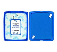 DEGG Vacuum Cleaner Filter - Compatible with Philips Power Pro Expert FC6042/01 Vacuum Cleaners - Replacement Filter CP0617 - Washable Filter - Perfect Fit - Vacuum Cleaner Accessories - Pack of 2