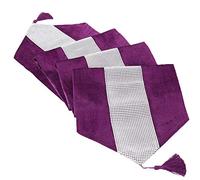 Deggodech Diamond Table Runner Purple with Tassel Modern Sequined Table Runner with Diamante Strip for Dining Wedding Party Table Decoration (13x72 Inches, Purple)
