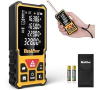 DegLasers Laser Measurement Tool,DEGLASERS 328 Feet Laser Measure with Dual Angle Display,M/in/Ft/ft+in Unit Switching,Laser Distance Meter for Measure Angle,Distance,Area and Volume,Pythagorean Mode