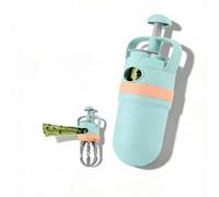 DegoCython Dog Poop Scooper with Built-in Bag Dispenser, 6-Claw Gripping Mechanism & One-Hand Operation | Hygienic No-Touch Pickup, Retractable Lanyard | Durable PP Plastic for Dog Owners