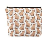 Degpum Capybara Makeup Bags for Women,Perfect Cosmetic Bag Just A Girl Who Love Capybaras For Sisters,Daughters, Friends,Teen Girls & Women.Ideal Gift For Travel, Birthdays, & Christmas,Mothers Day,