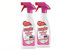 Degreaser with Bleach Foam Spray 2-Pack 650ml - Multi-Purpose Kitchen & Bathroom Cleaner