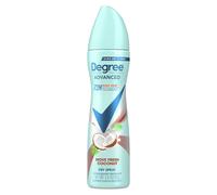 Degree Antiperspirant Deodorant Dry Spray Coconut & Hibiscus 72-Hour Sweat and Odor Protection Deodorant Spray With Body Heat Activated Technology 3.8