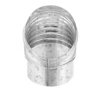 Degree Chimney Duct Connector for Spiral Duct Ventilation | Galvanized Steel, Silver Finish, Secure Sealing Design, for Stove Installers and Wood Stove Owners
