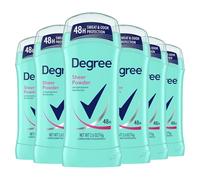 Degree For Women Antiperspirant & Deodorant Invisible Solid, Sheer Powder, 2.6-Ounce Stick (Pack Of 6)