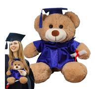 Degree - Graduation Plance, Plush Animal Exam | Graduation , Graduation Plush Bear with Hat, Toys Degree Girls, PhD Student Solemn Björn for Study