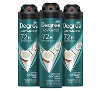 Degree Men Advanced Antiperspirant Deodorant Dry Spray Coconut Rush 3 Count 72 Hours Sweat and Odour Protection Deodorant for Men with MotionSense Technology, 108 ml
