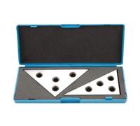 Degree Precision Ground Durable Angle Block Set 2 Pcs/Set Solid Angle Plates Angle Block Set 30-60-90 & 45-45-90 Precision +/- 20 Seconds angle block gauge Machinist Tool