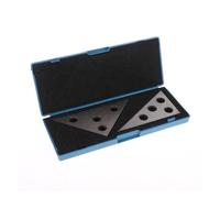 Degree Precision Ground Durable Angle Block Set 2Pcs Solid Angle Plates Angle Block Set 30-60-90 & 45-45-90 Precision +/- 20 Seconds Angle Block Gauge Machinist Tool
