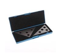 Degree Precision Ground Durable Angle Block Set 2Pcs Solid Angle Plates Angle Block Set 30-60-90 & 45-45-90 Precision +/- 20 Seconds Angle Block Gauge Machinist Tool