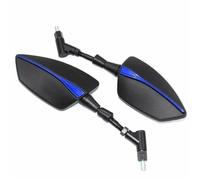 Degree Rotatable Motorcycle RearView Mirror For SUZUKI GSXS750 Side View Mirrors Provide Clear Vision Motorbike Rearview Mirror(Blue)