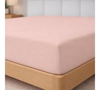 Degrees home - Collection - Fitted Sheet 135 x 190/200 - Breathable Brushed Microfiber - Oeko-Tex Certified - Make-Up
