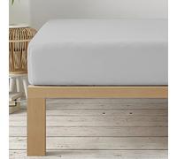 Degrees home - Collection - Fitted sheet 135 x 190 x 33- Adjustable - Brushed polyester microfiber - Grey