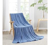 Degrees of Comfort Lightweight Breathable Cooling Blanket for Hot Sleepers- Double Side Summer Thin Cozy Blanket for Adults Kids, Oeko-TEX 100% Certified(Blue, 50"x70")