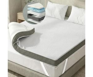 Degrees of Comfort Memory Foam Mattress Topper Small Double Size, 5cm Thick Hypoallergenic Toppers with Airflow Mesh and Soft, Washable, Anti-Slip Cover for Back Pain and Silentnight Sleep