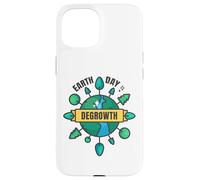 Degrowth Save Our Planet Retro Design Earth Day Case for iPhone 15
