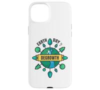 Degrowth Save Our Planet Retro Design Earth Day Case for iPhone 15 Plus