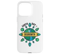 Degrowth Save Our Planet Retro Design Earth Day Case for iPhone 15 Pro Max