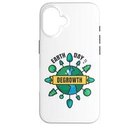 Degrowth Save Our Planet Retro Design Earth Day Case for iPhone 16