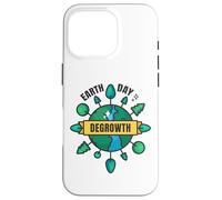 Degrowth Save Our Planet Retro Design Earth Day Case for iPhone 16 Pro