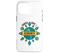 Degrowth Save Our Planet Retro Design Earth Day Case for iPhone 16 Pro Max