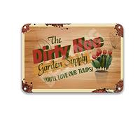 DEGUANG The Dirty Hoe Garden Supply Metal Decoration Sign Bathroom Wall Decor French Country Kitchen Decor Vintage Decor Tin Signs 8X12
