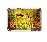 DEGUANG You are The Bee's Knees Tin Posters Vintage Wall Decor Living Room Wall Decor for Bedroom Laundry Room Decor 8X12 Tin Sign