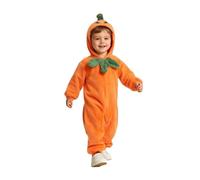 Déguisement d'Halloween Pour garçons - Tenue Festive Comfortable, Facile à Changer (Orange, 18-24 Months)