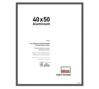 DEHA Design Boston Aluminium Picture Frame Grey 40x50cm with Push and Turn Clips