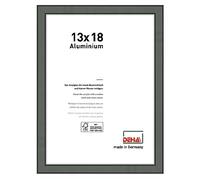 DEHA Design Boston Aluminium Picture Frame Grey 5x7in, 13x18cm with Push and Turn Clips